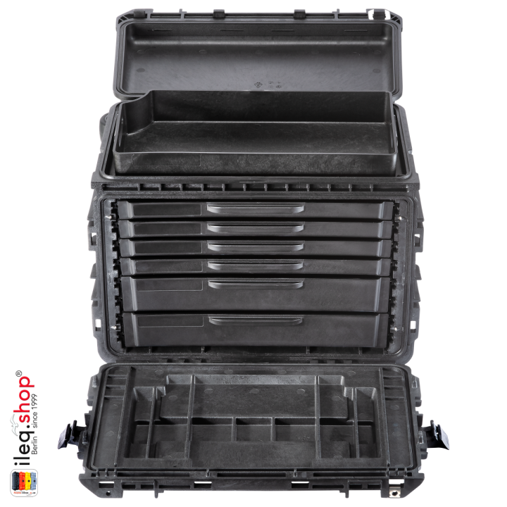0450SD4 Mobile Tool Chest, 2. Gen., w/4S+2D Drawers, Black