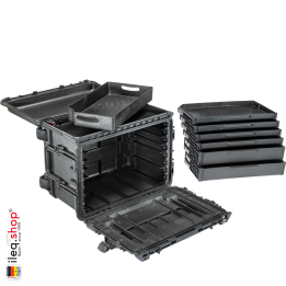 0450SD4 Mobile Tool Chest, 2. Gen., w/4S+2D Drawers, Black