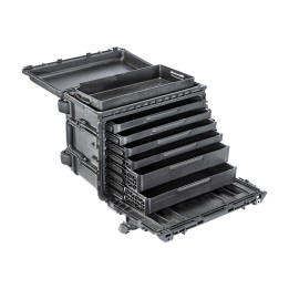 0450SD4 Mobile Tool Chest, 2. Gen., w/4S+2D Drawers, Black