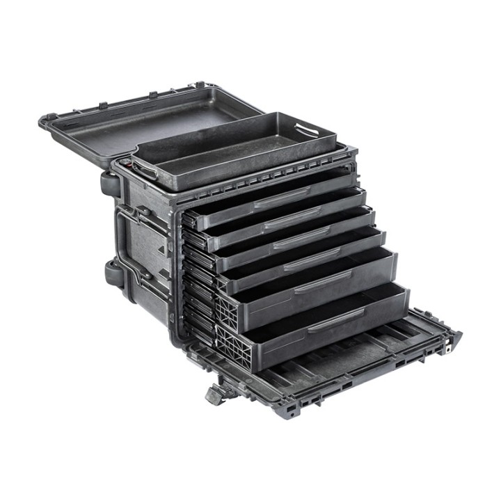 0450SD4 Mobile Tool Chest, 2. Gen., w/4S+2D Drawers, Black
