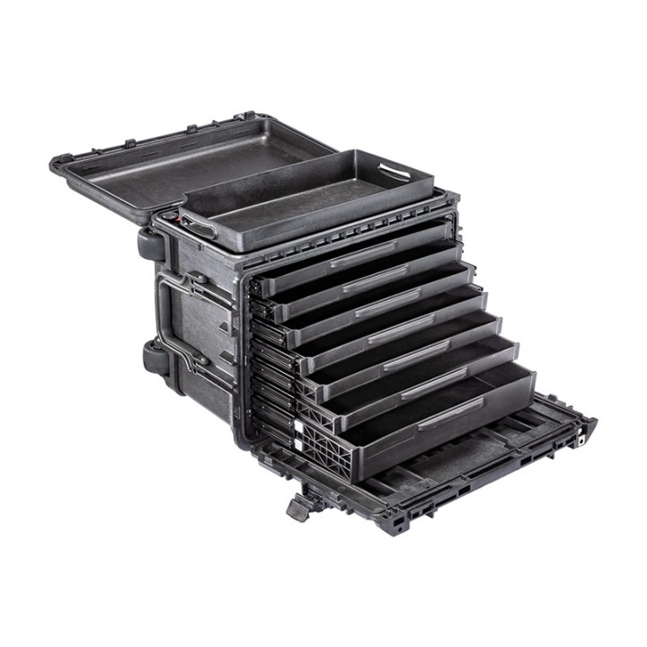 0450SD6 Mobile Tool Chest, 2. Gen., w/6S+1D Drawers, Black