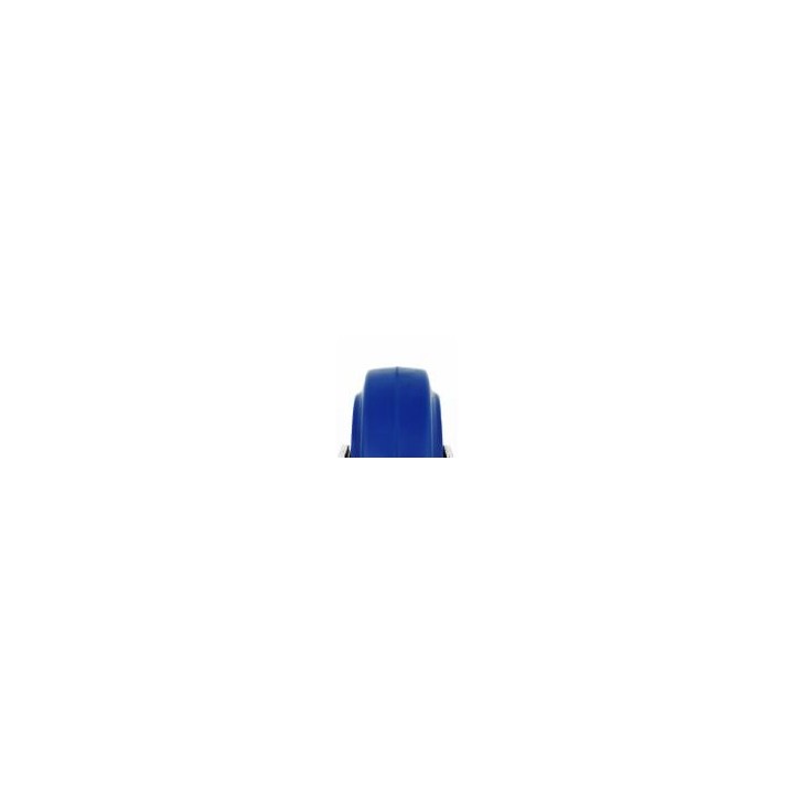 100mm Braked Swivel Castor with Rubber Blue Wheel