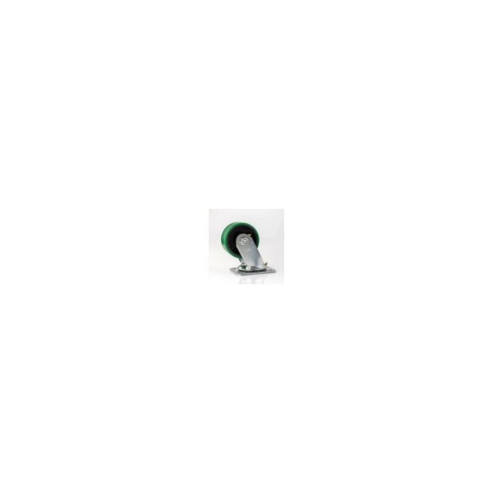 100mm Heavy Duty Swivel Castor with Green Wheel