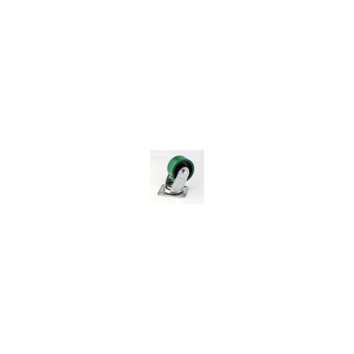 100mm Heavy Duty Swivel Castor with Green Wheel