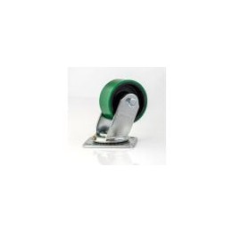 100mm Heavy Duty Swivel Castor with Green Wheel