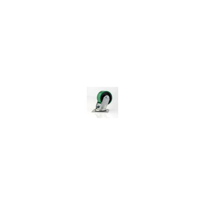100mm Heavy Duty Swivel Castor with Green Wheel