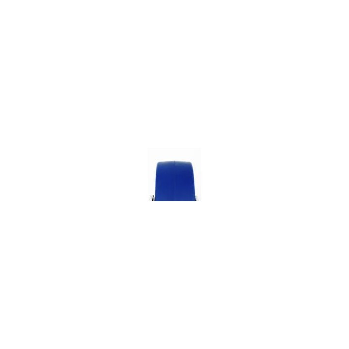 100mm Heavy Duty Braked Swivel Castor with Rubber Blue Wheel
