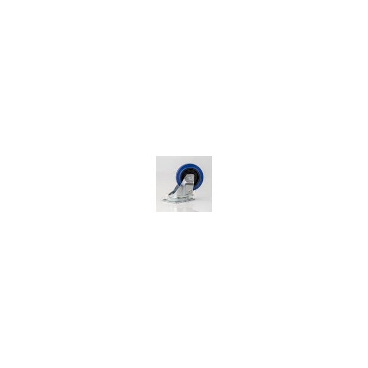 100mm Swivel Castor with Rubber Blue Wheel