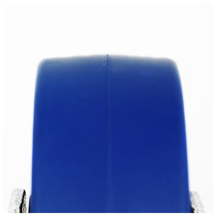 100mm Heavy Duty Fixed Castor with Rubber Blue Wheel