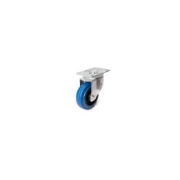 100mm Swivel Automatic Castor with Rubber Blue Wheel