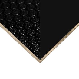 12mm Film Faced High Quality Birch with Black Hexa Pattern