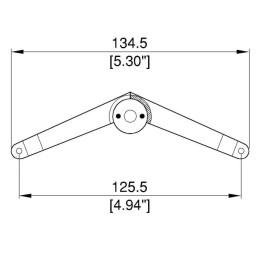130mm Nickel Locking Lid Stay