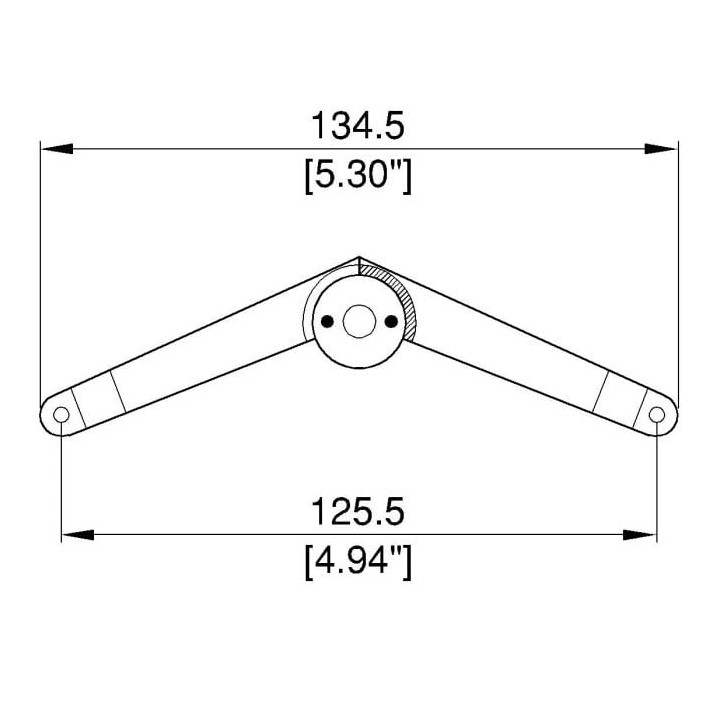 130mm Nickel Locking Lid Stay