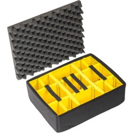 1555 AIR Case, PNP Latches, With Divider, Black