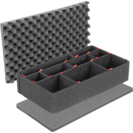 1555TP KIT,TREKPAK DIV SET,1555,BLK,PELI