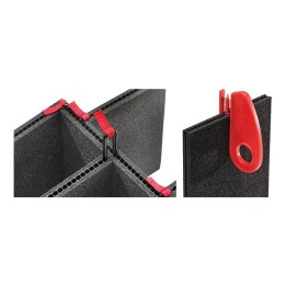 1600TP KIT,TREKPAK DIV SET,1600,BLK,PELI