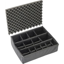 1605 AIR Case, PNP Latches, With Divider, Black