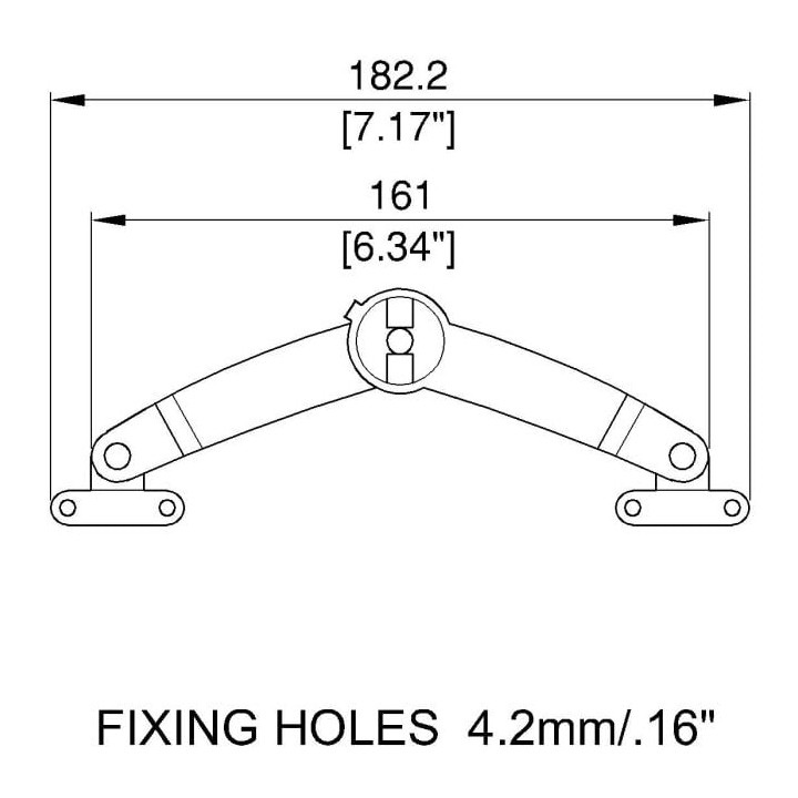 180mm PennBrite Locking Lid Stay