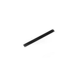 1U Black Aluminium Flat Rack Panel