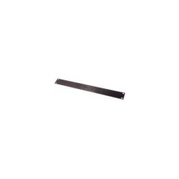 1U Black Brushed Anodised Aluminium Flat Rack Panel