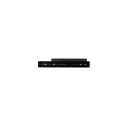 1U Black 380mm Deep Sliding Rack Tray with Universal Fixing