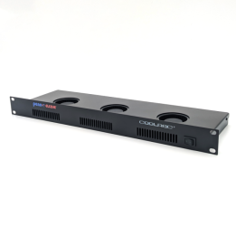 1U Black CoolRac Quiet Hot Air Extraction Unit