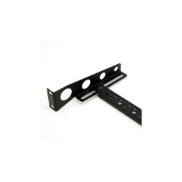 1U Cable Support Rack Bar with Depth-Adjustable Lacer Bar