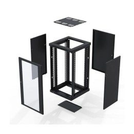 27U Server Enclosure / M6 Rails / 600mm x 600mm / Poly Door