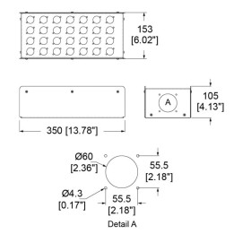 28 Hole Stage Box Punched for D-Series Connectors