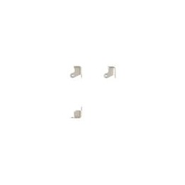 2 Leg Wrap-Around Nickel Cabinet Corner with Countersunk Holes and 10mm Radius