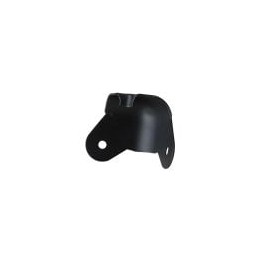 2 Leg Black Wrap-Around Cabinet Corner with 12mm Radius
