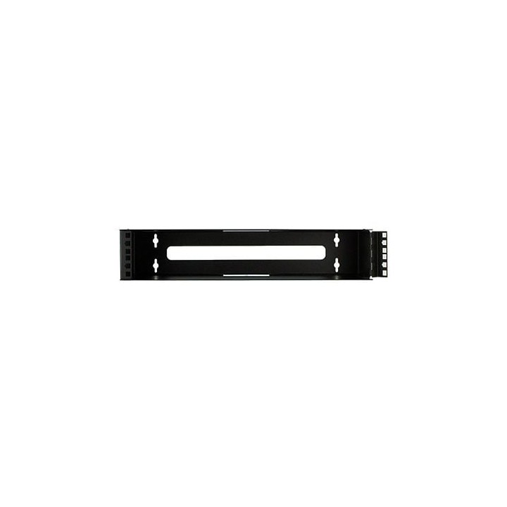 2U Mount Wall Bracket with Square Hole Hinged Rails