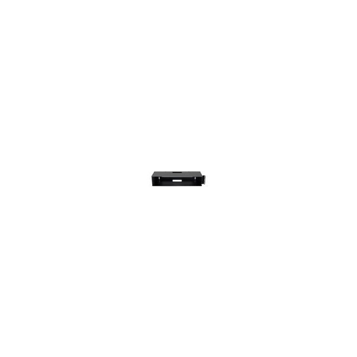 2U Mount Wall Bracket with Square Hole Hinged Rails