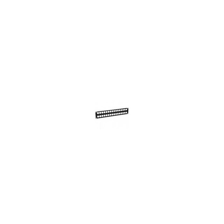 2U Rack Panels Punched for 32 x D-Series Connectors