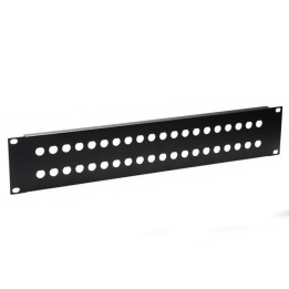 2U Rack Panels Punched for 40 x BNC Connectors