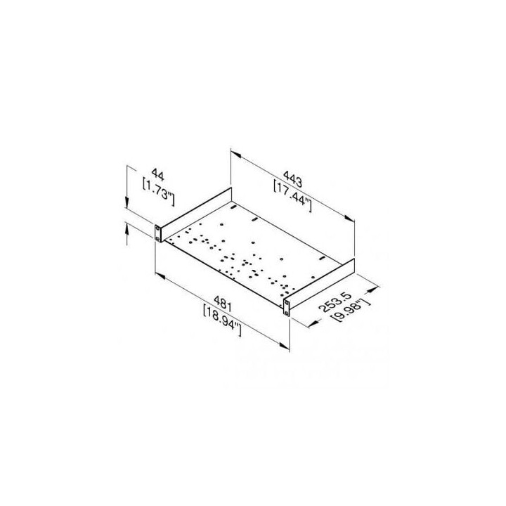 2U Utility Rack Shelf