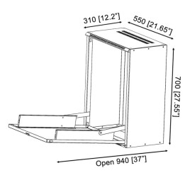 2U Sloped Add-on Mixer Mounting Bracket for VDWR02