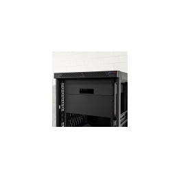 2U Vented Rack Shelf & Magnetic Faceplate For 1 x Sonos Port