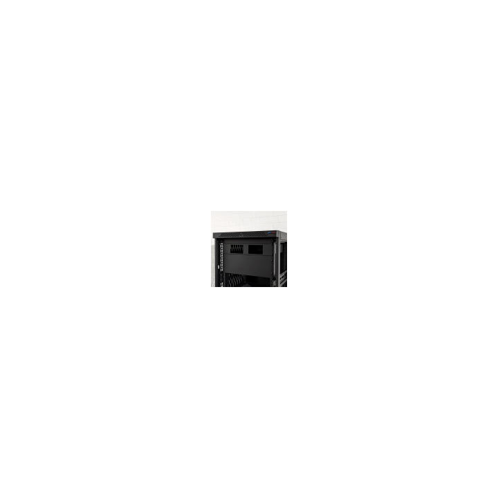 2U Vented Rack Shelf & Magnetic Faceplate For 2 x Sonos Connect