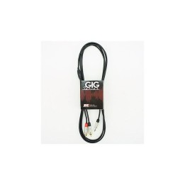 3000mm Y Lead 3.5mm Stereo Jack to 2 x RCA Phono