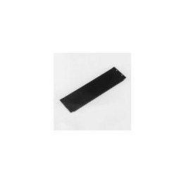 3U Black Aluminium Flanged Rack Panel