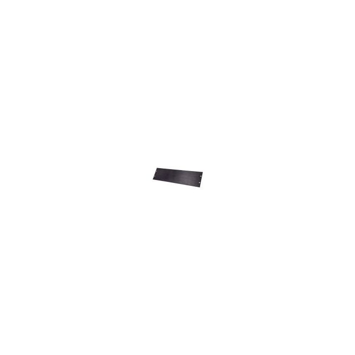 3U Black Brushed Anodised Aluminium Flat Rack Panel