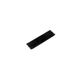 3U Black Flanged Rack Panel