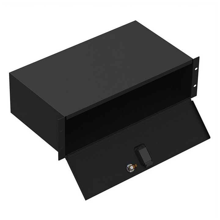 3U Lockable Rack Box with Hinged Door