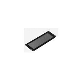 4U Black Perforated Flanged Rack Panel