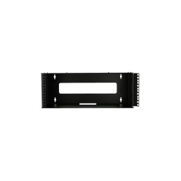 4U Mount Wall Bracket with Square Hole Hinged Rails