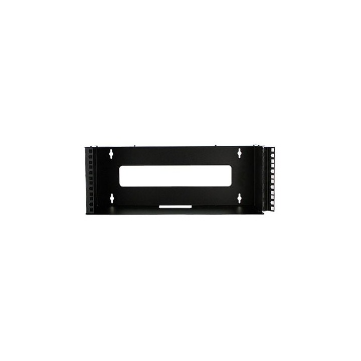 4U Mount Wall Bracket with Square Hole Hinged Rails