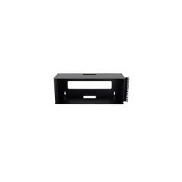 4U Mount Wall Bracket with Square Hole Hinged Rails