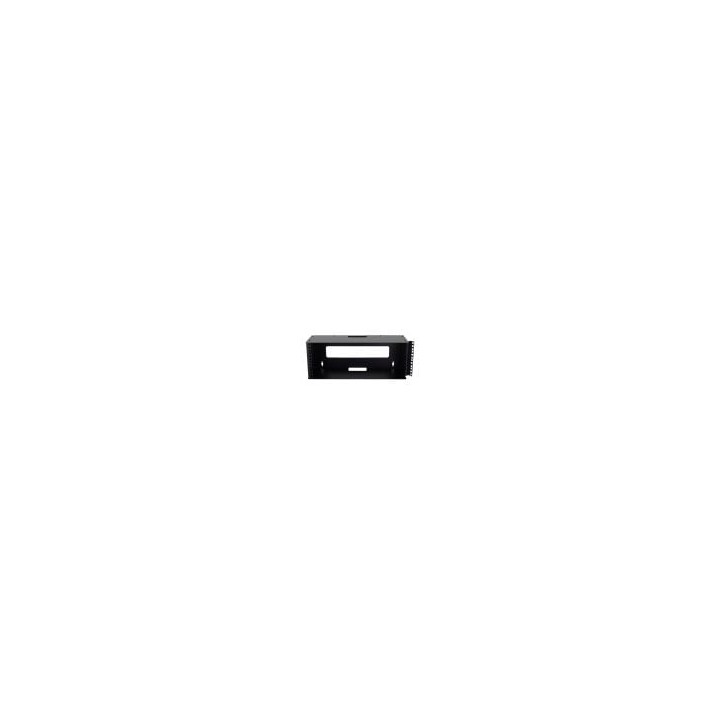 4U Mount Wall Bracket with Square Hole Hinged Rails
