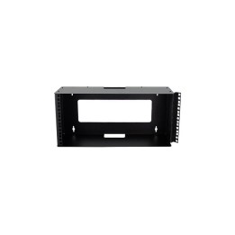 5U Mount Wall Bracket with Square Hole Hinged Rails